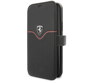 Ferrari Perforated Leather Book Case iPhone 11 Pro (5.8") - Zwart  Zwart