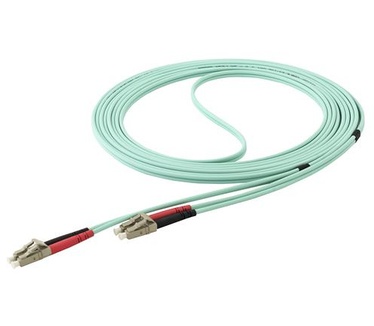 Startech.com Aqua OM4 Duplex multimode glasvezel kabel 100 Gb 50/125 LSZH LC/LC 5 m