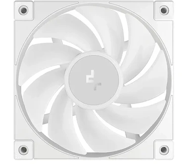 DeepCool FD12 ARGB WH, 120mm Performance ARGB Gen 2 Fan, Daisy Chain, 8-pin Cable, PWM, Hydro bearing, PBT Frame, PC Fan Blades, White, 120mm