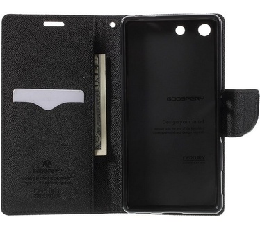 Mercury Fancy Diary WalletCase voor Sony Xperia Z3 - Zwart Zwart