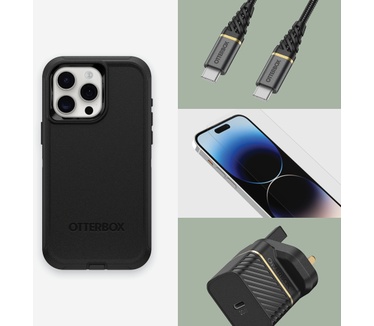 Otterbox Defender (iPhone 15 Pro Max) Zwart