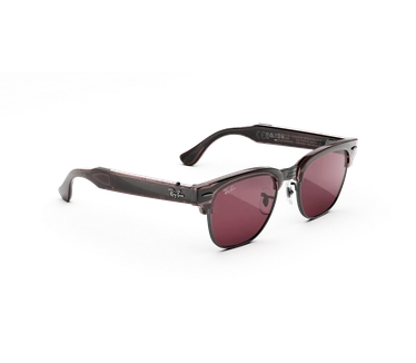 Meta Ray-Ban Audio Clubmaster, Transparant Orchidee, Transitions Robijn