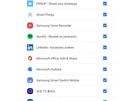 Samsung Galaxy Z Fold4 Screenshots - Bloatware keuzeschermen