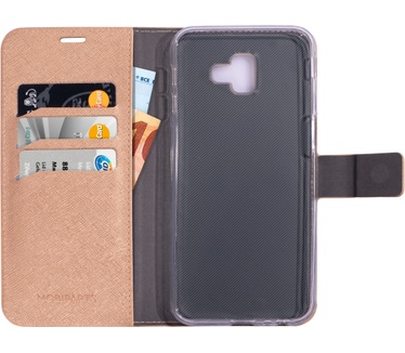 Mobiparts Saffiano Wallet Case Samsung Galaxy J6 Plus (2018) Copper
