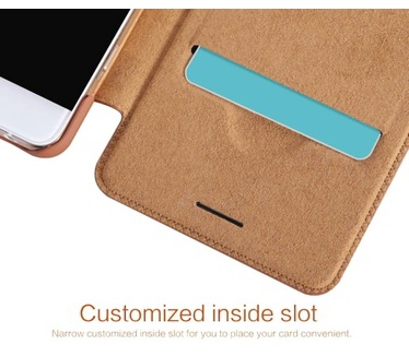 Nillkin Qin Slim PU Leather Book Case voor OnePlus X - Rood