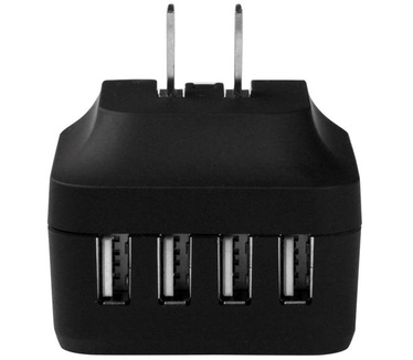 Startech.com 4-Poorts USB lader internationale reislader 34W/6.8A zwart