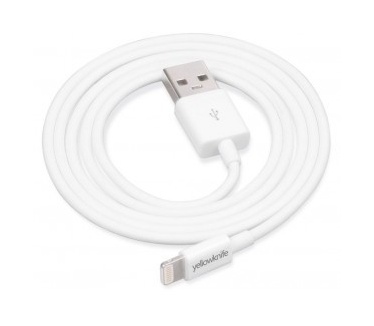 Yellowknife Lightning kabel - MFI Apple certificaat - 100cm - White