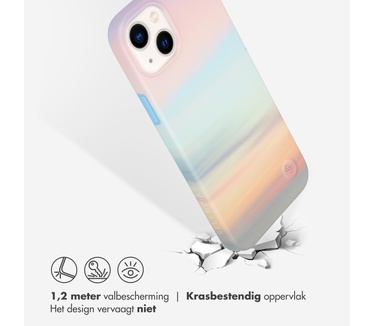 Selencia Aurora Fashion Backcover iPhone 14 Plus - Duurzaam hoesje - 100% gerecycled - Sky Sunset Multicolor