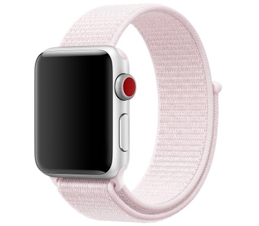 Apple Geweven sportbandje van Nike - Pearl Pink (38 mm)