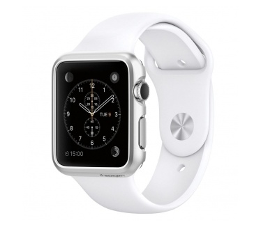 Spigen Thin Fit Apple Watch (38mm) Case - SGP11489 - Satin Silver