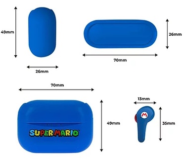 OTL Technologies Nintendo Super Mario BLUE TWS Earpods