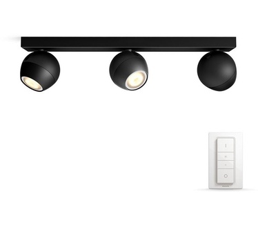 Philips Hue Buckram Spotlamp Zwart 3-lichts