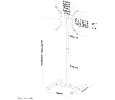 Neomounts by Newstar Neomounts by Newstar vloersteun