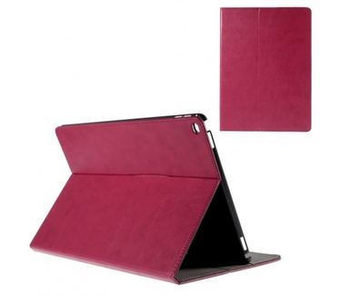 Kees Lederlook Portemonnee Hoes Apple iPad Pro - Roze