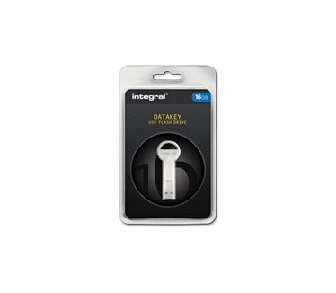 Integral USB Flash Drive Key 16GB Aluminium