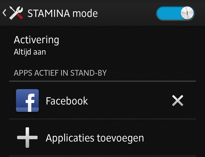 Screenshot Xperia Z uitsnede