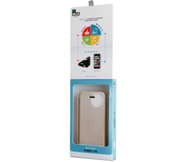 BeHello iPhone 5 / 5S / SE Book Case Beige