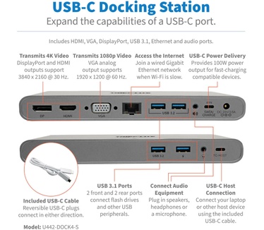 Tripp-Lite U442-DOCK4-S
