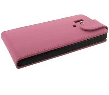 Flip Hoesje Huawei Honor 3 Matt Pink