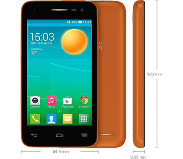 Alcatel POP S3 (Black Front) Oranje