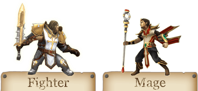 Fighter en Mage in Ultima Forever
