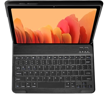 Accezz QWERTY Bluetooth Keyboard Bookcase Samsung Galaxy Tab A7