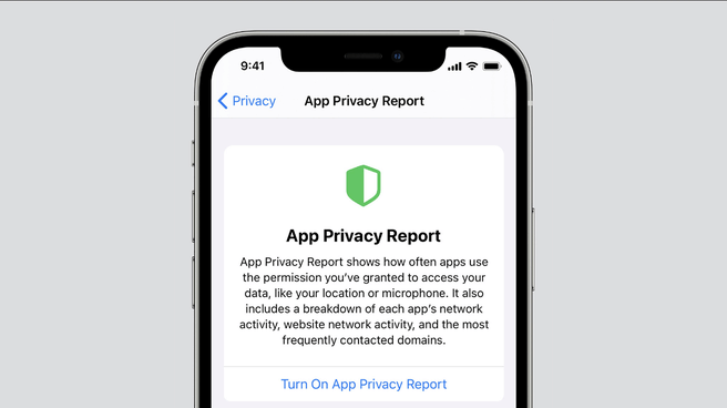 Rapporto sulla privacy delle app di Apple