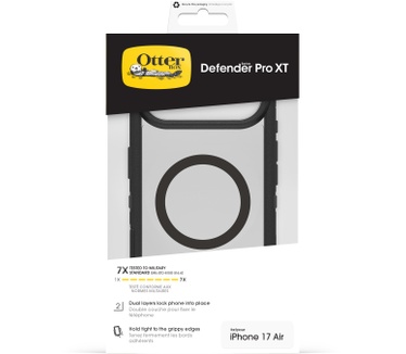 Otterbox Defender Pro XT Clear Camera Control Apple iPhone Air Dark Side - clear/black