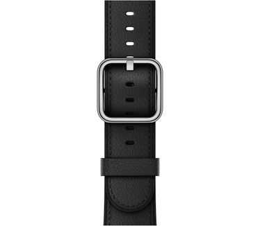 Apple Zwart bandje, klassieke gesp (38 mm)