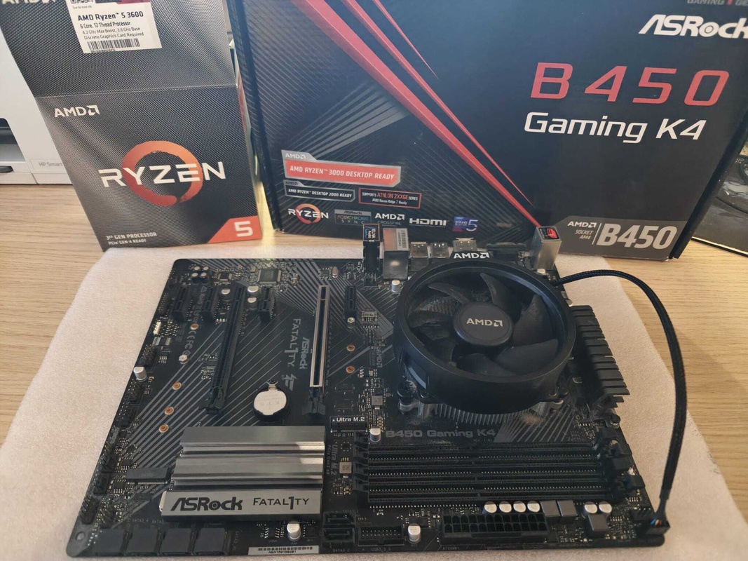 AM4 Upgradeset: AMD Ryzen 5 3600 Boxed + Asrock Fatality B450 +