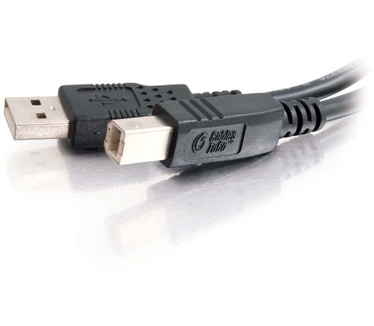 CablesToGo 2 m USB 2.0 A/B kabel - zwart