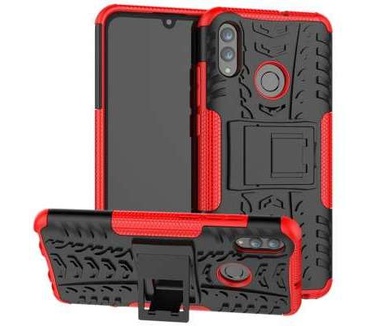 qMust Huawei P Smart Plus 2019 Rugged Hybrid Hoesje Rood