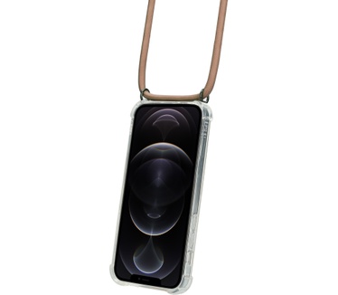 Mobiparts Lanyard Case Apple iPhone 12/12 Pro Nude Cord