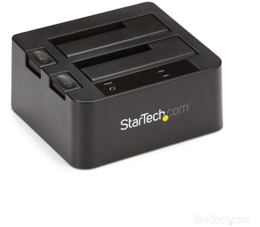 Startech.com USB 3.1 (10Gbps) dubbel harddisk docking station voor 2,5 en/of 3,5" SATA SSD/HDD Zwart