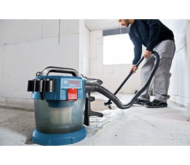 Bosch GAS 18V-10 L + 2x 5.0Ah accu's, snellader en accessoireset