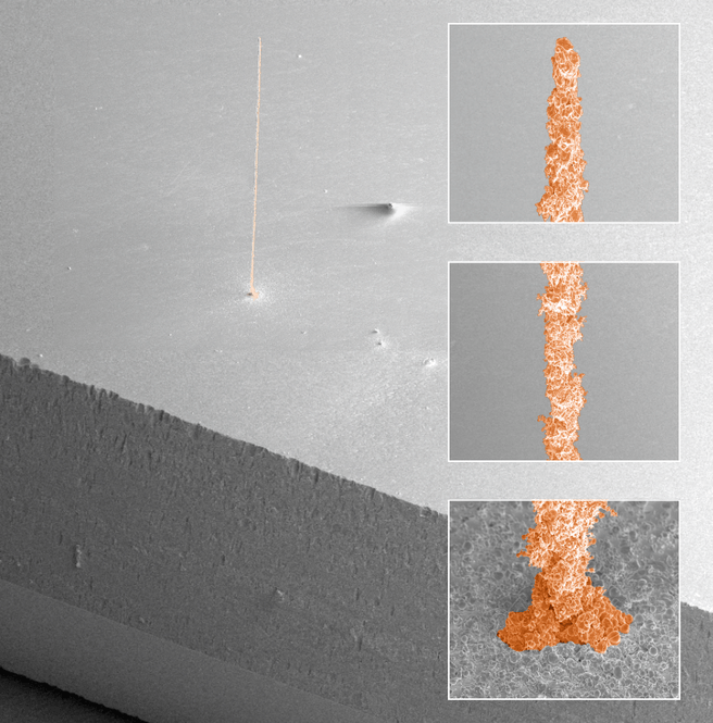 laser pillar deposition