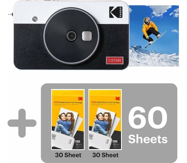 Kodak Mini Shot 2 Retro Instant Camera 68-Sheet Bundle Wit