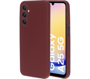 Mobiparts Silicone Cover Samsung Galaxy A25 Plum Red