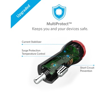 Anker Autolader PowerDrive 2 Zwart (iPhone 7 / 6s / Plus, iPad Pro / Air 2 / mini, Gal)