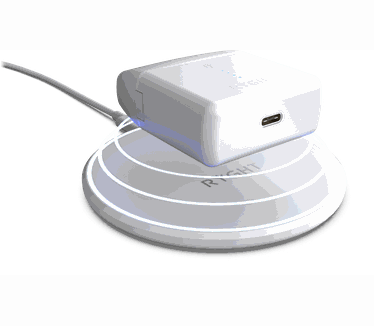 Ryght Nemesis + TrueWireless hoofdtelefoon met touchscreen en automatische verbinding, behuizing met inductieoplader (inductieoplader inbegrepen) wit