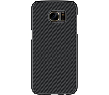 Nillkin Hard Case Synthetisch Carbon voor Galaxy S7 Edge - Zwart Zwart