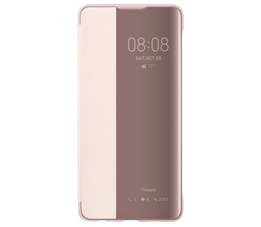 Huawei P30 Smart View Flip Cover  Roze