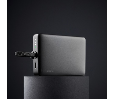 Intenso Powerbank MC10000 met geïntegreerde USB-C kabel en magnetische achterkant, 10.000 mAh, 20 Watt