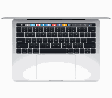 Apple MacBook Pro 2017 13,3" met Touch Bar, 3,3Ghz 256GB ssd Zilver (Qwerty)