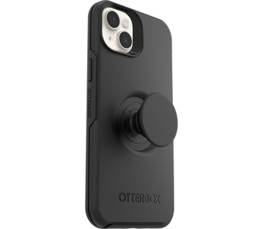 Otterbox OtterBox Otter+Pop Case voor iPhone 14 Plus, Schokbestendig, Valbestendig, Beschermhoes met PopSockets PopGrip, 3x getest volgens militaire standaard, Antimicrobieel, Zwart