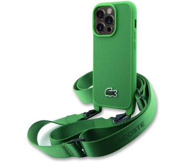 Lacoste Petit Pique Crossbody Case iPhone 15 Pro Max (6.7") Groen Groen