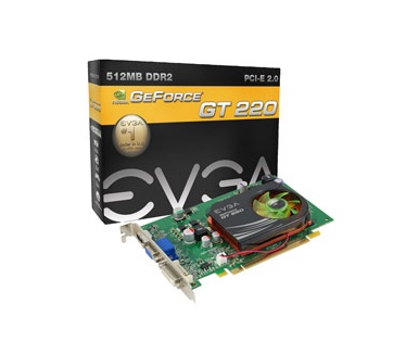 EVGA GT220 512 MB DDR2 PhysX CUDA