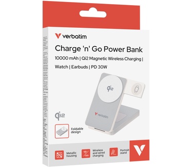 Verbatim Charge 'n' Go Qi2 Power Bank