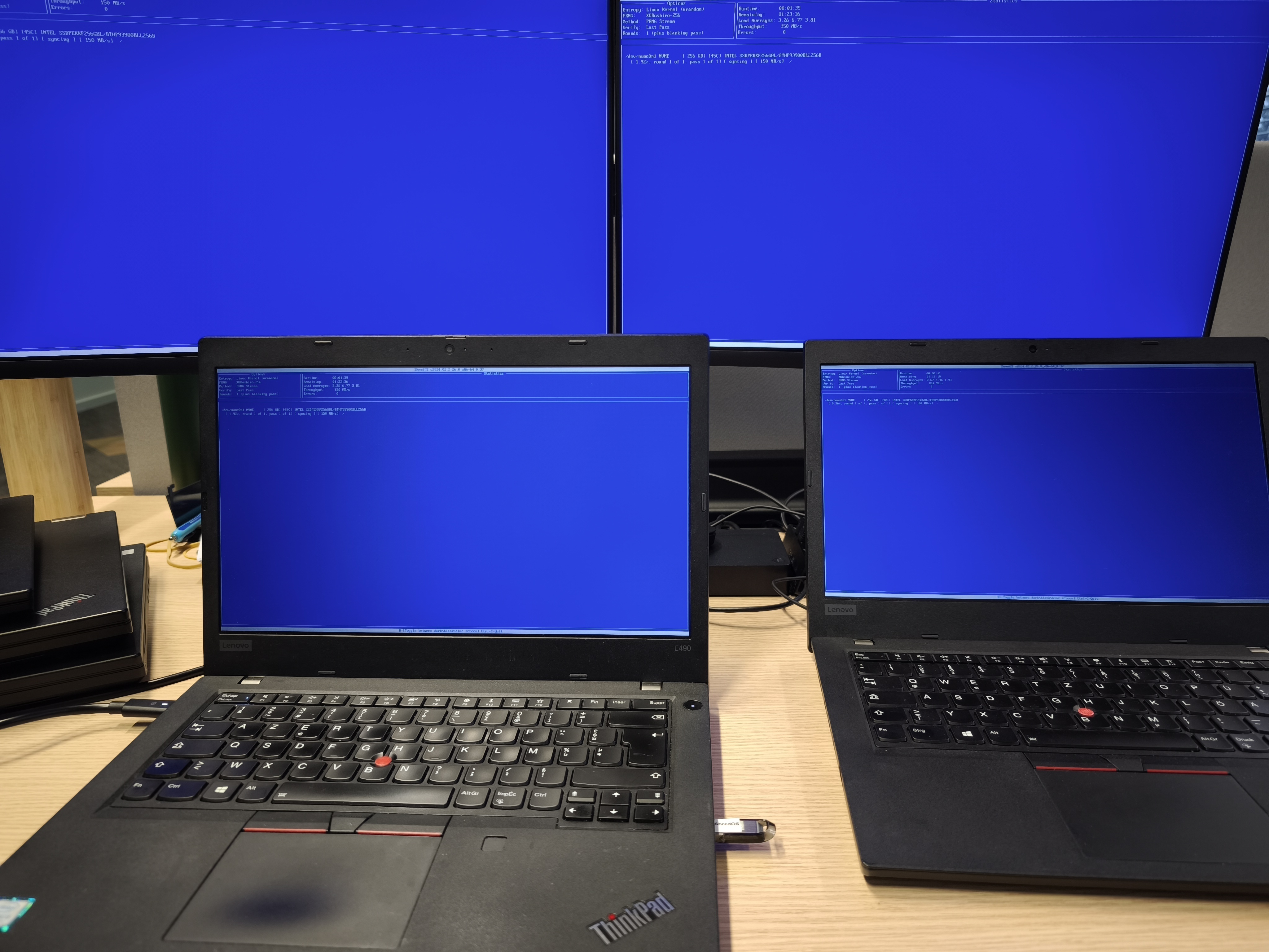 ShredOS blijft hangen bij Lenovo laptops - Client software algemeen - GoT
