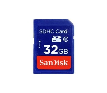 Sandisk Secure Digital SDHC Card Secure Digital SDHC Card 32 GB Flash zwart
